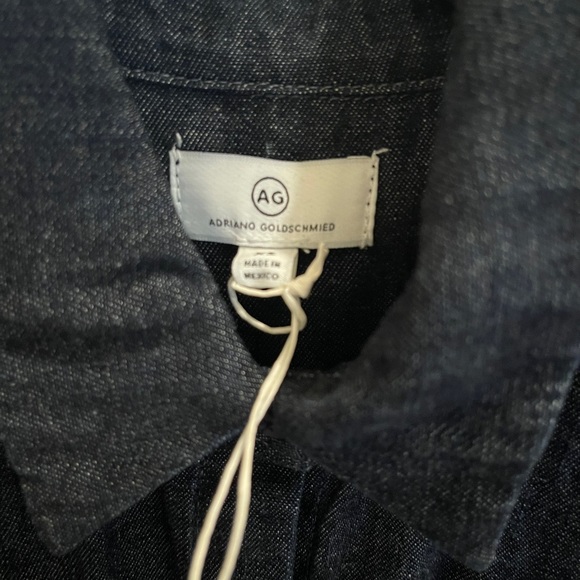 NWT AG Long denim button down shirt - Picture 2 of 4